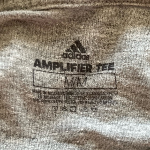 Adidas Amplifier M/M(Medium) Gray Tee Shirt - Picture 10 of 10